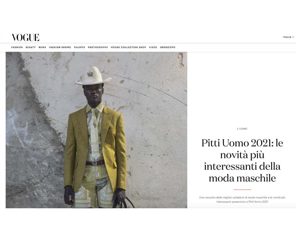 VOGUE • PITTI UOMO 2021. DIE INTERESSANTSTEN NEUIGKEITEN AUS DER HERRENMODE.