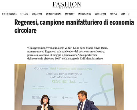 FASHION NETWORK · REGENESI, HERSTELLER UND CHAMPION DER KREISLAUFWIRTSCHAFT