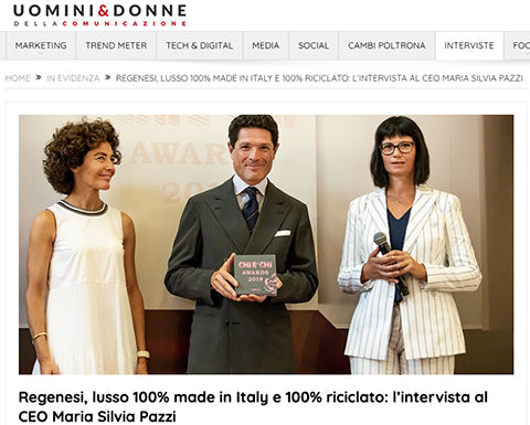 UDC · Regenesi, 100 % in Italien hergestellt und 100 % recycelter Luxus