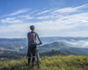  Cyclist looking at the landscape