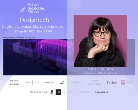 MARIA SILVIA PAZZI ZU GAST BEI DESIGNTECH WÄHREND DES SALONE DEL MOBILE 2023