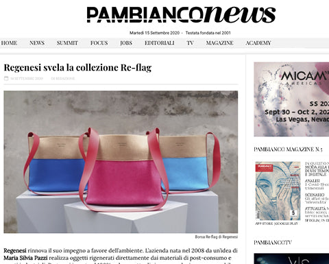 PAMBIANCONEWS · REGENESI ENTHÜLLT DIE RE-FLAG-KOLLEKTION