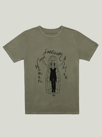 T-shirt Woman Freedom Life Military