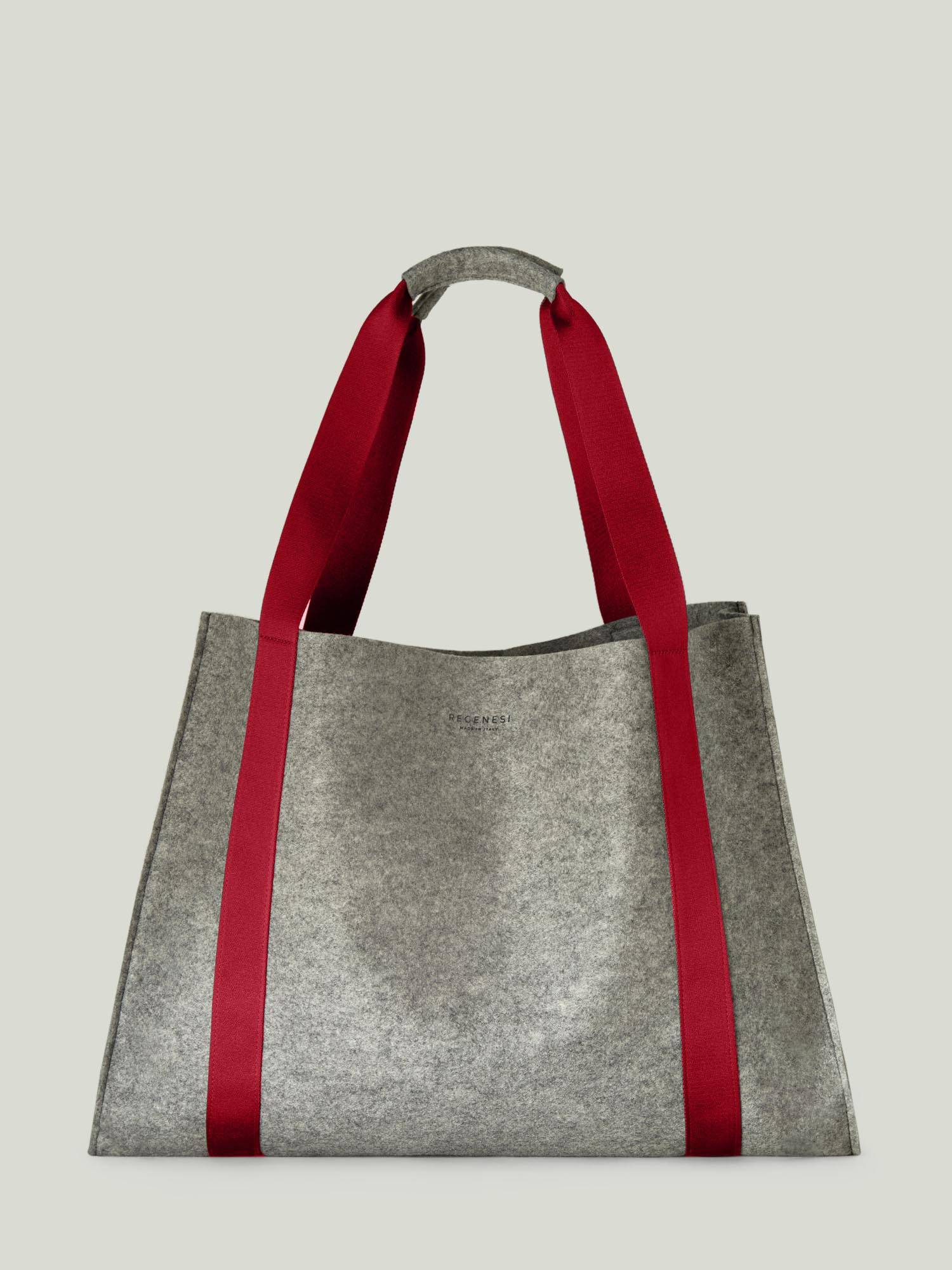 RE-FLAG MAXI SHOPPING BAG GRAU